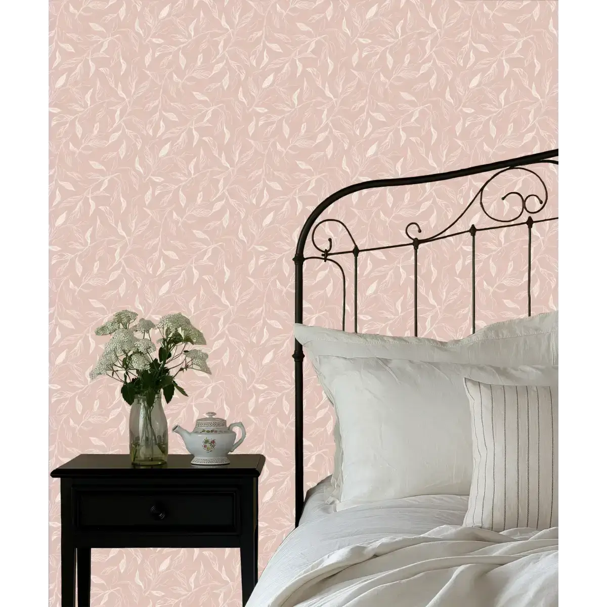 Swift Leaves Wallpaper - Subtle Leaf Pattern - by Aubrey Fairchild - Loomwell Home Goods