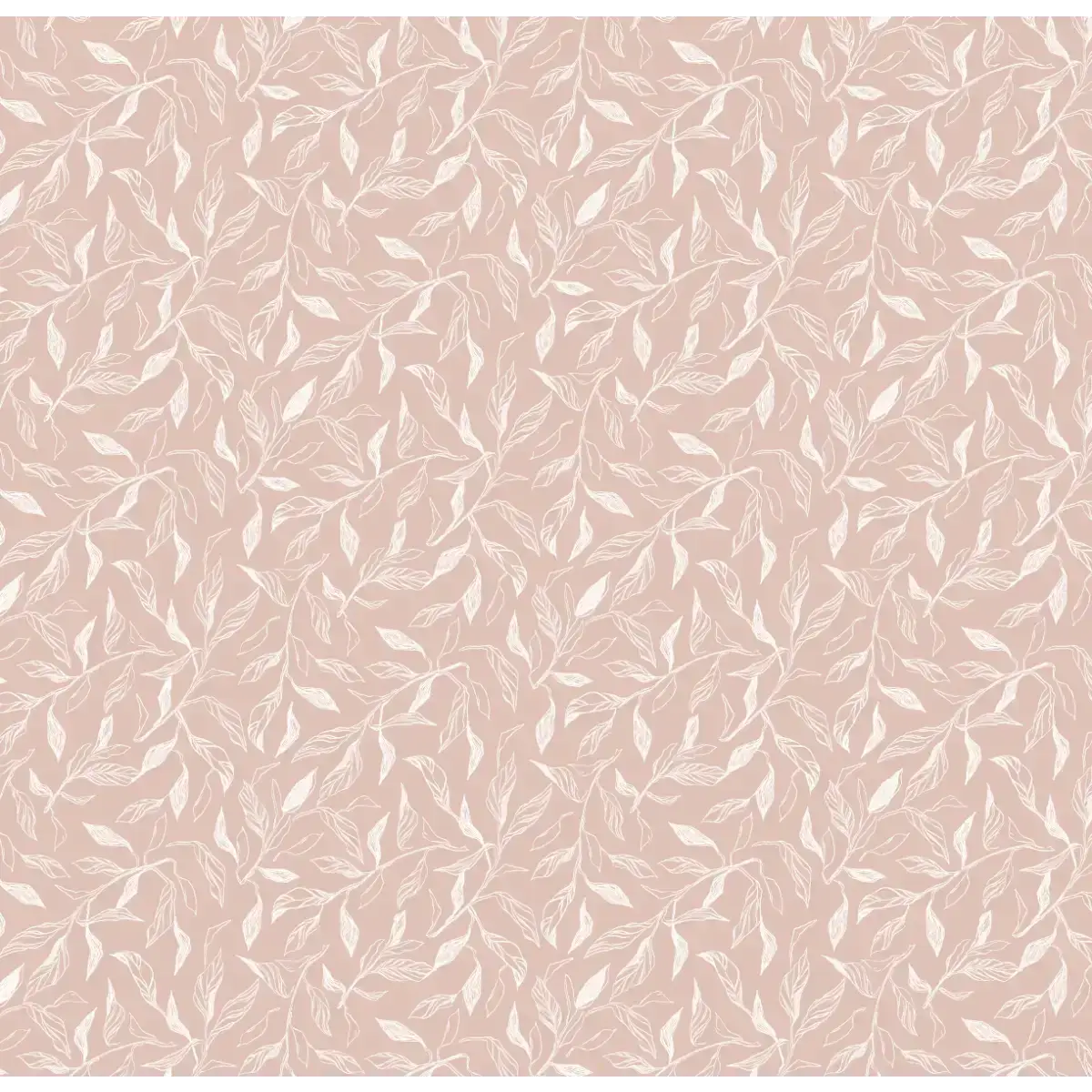 Swift Leaves Wallpaper - Subtle Leaf Pattern - by Aubrey Fairchild - Sample 1 foot by 1 foot / Blush - Loomwell Home