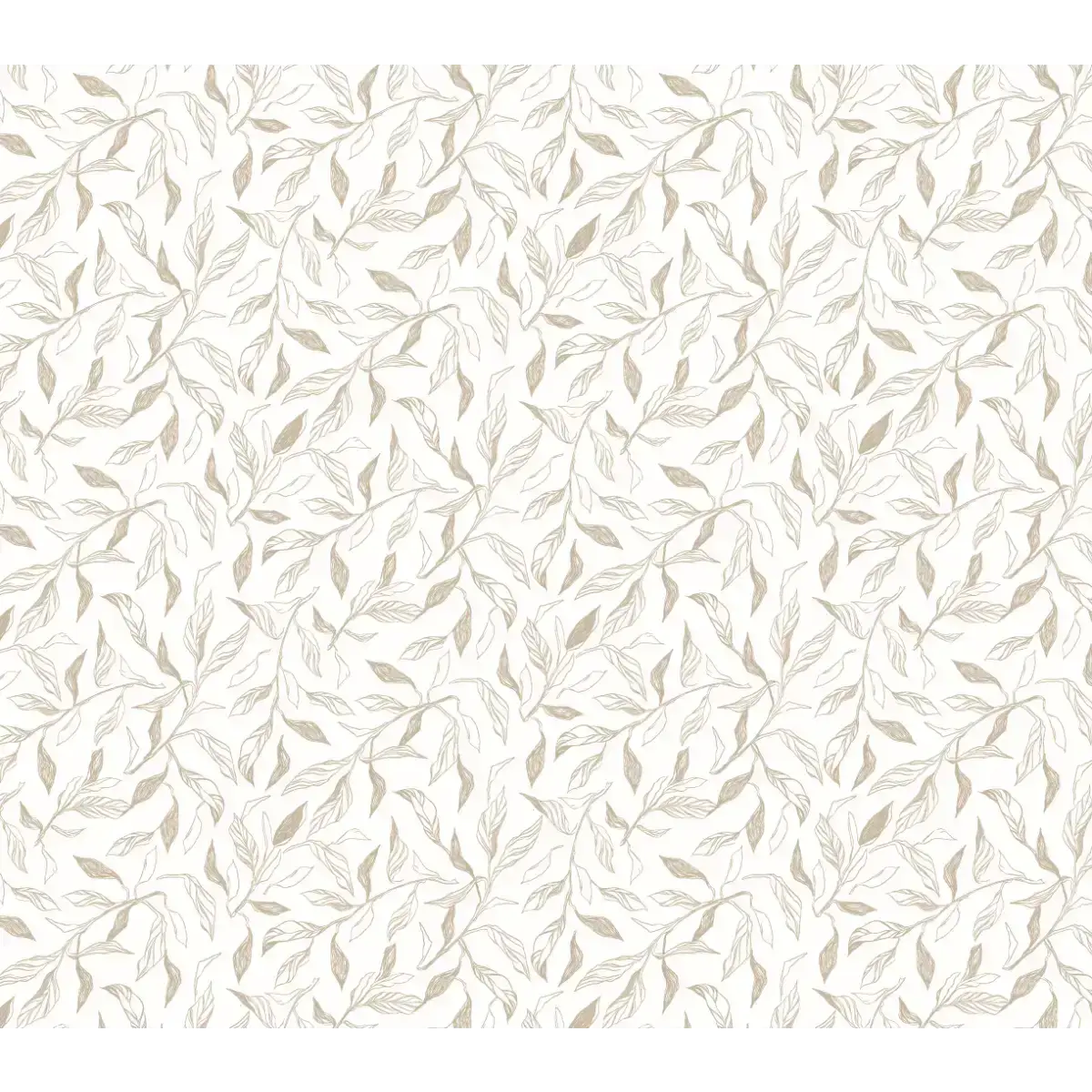 Swift Leaves Wallpaper - Subtle Leaf Pattern - by Aubrey Fairchild - Sample 1 foot by 1 foot / White - Loomwell Home