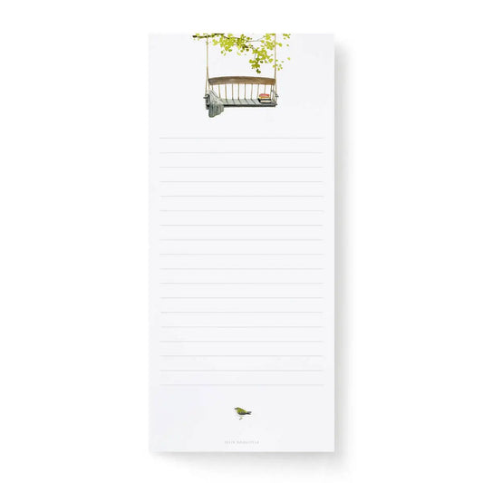 Notepad or List Pad - Porch Swing - Felix Doolittle