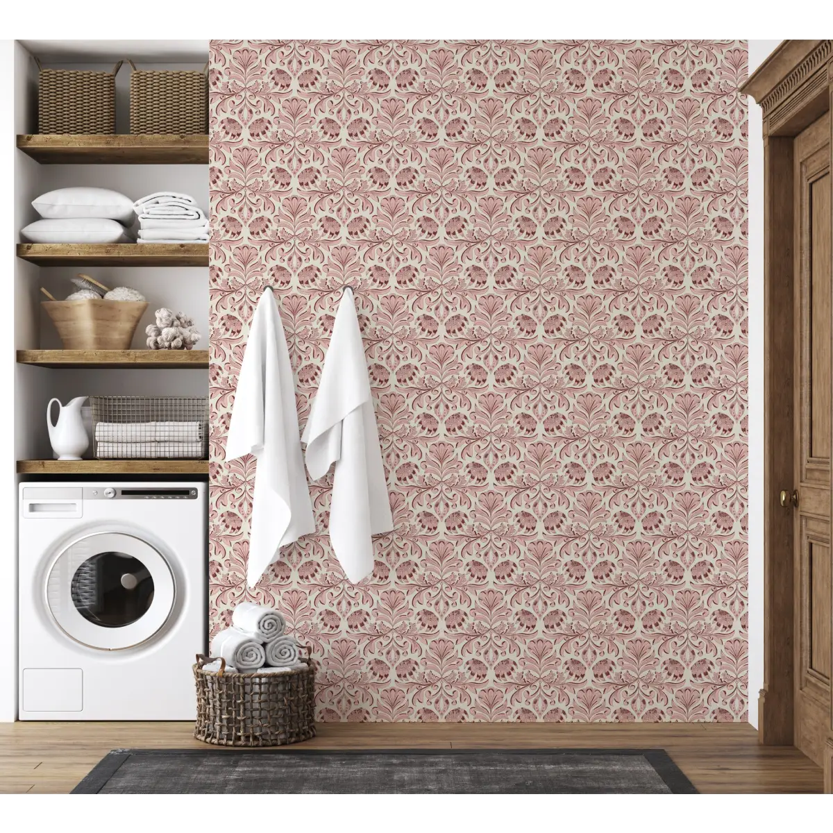 Swinton Wallpaper - Classic Floral - by Zenclover - Loomwell Home Goods