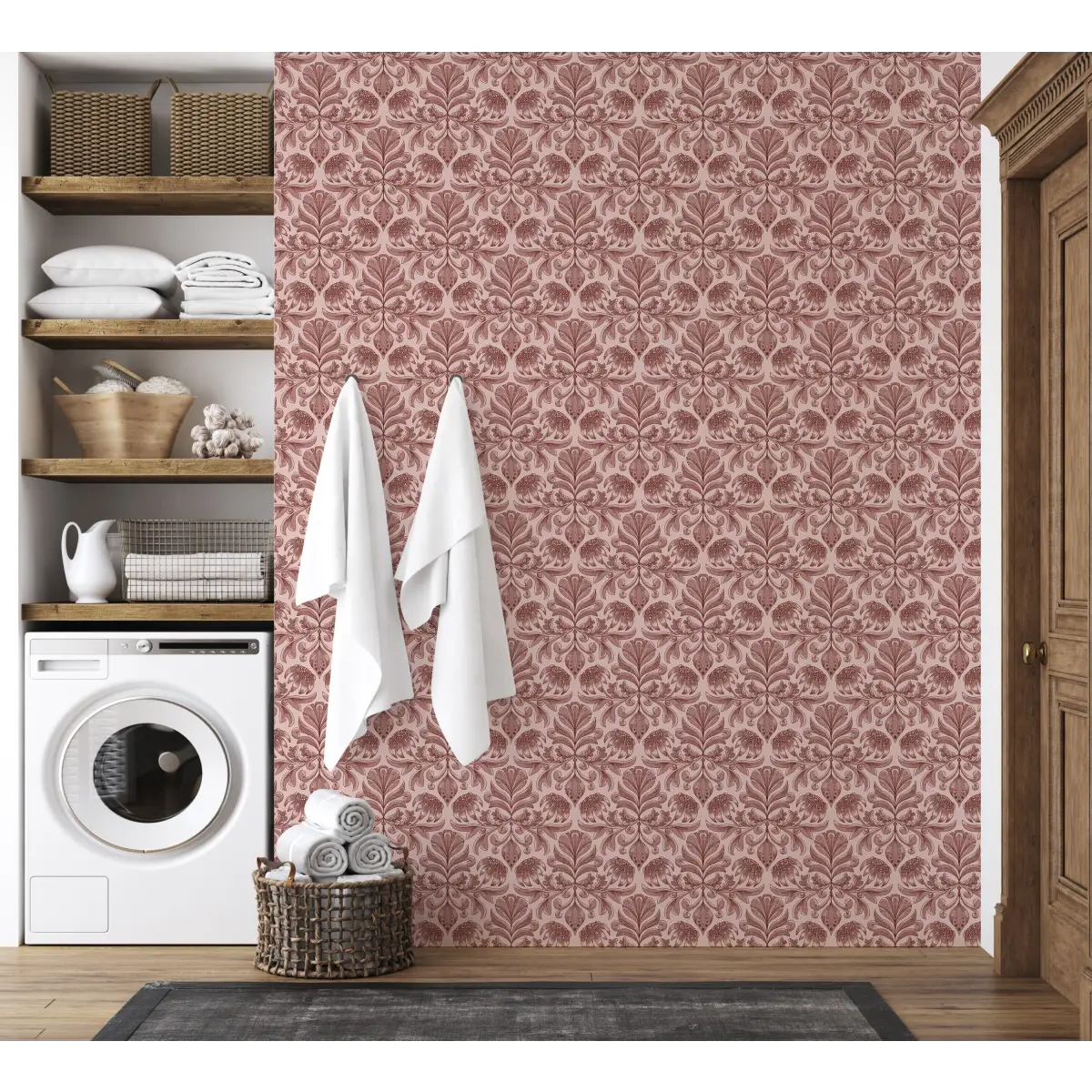 Swinton Wallpaper - Classic Floral - by Zenclover - Loomwell Home Goods
