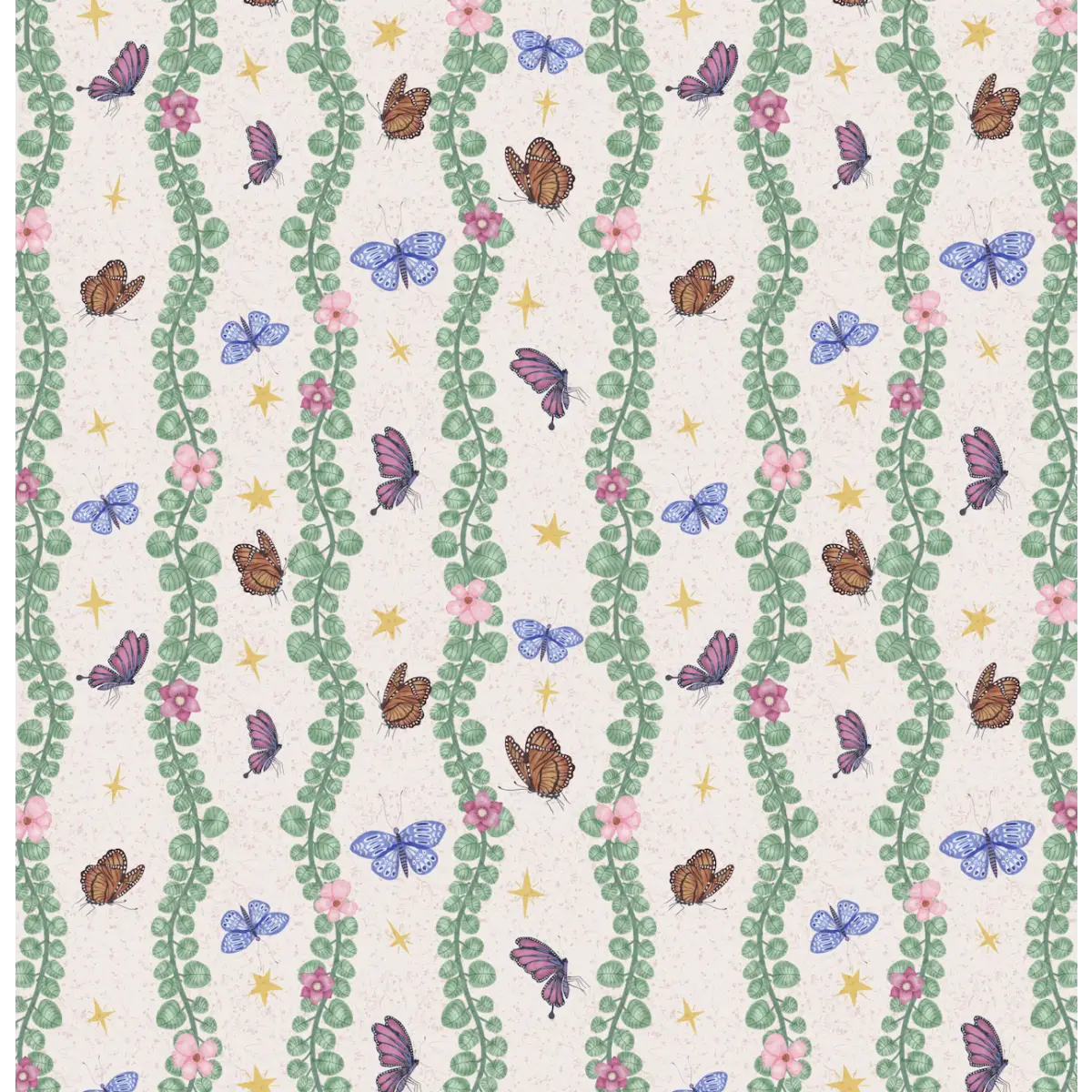 Sylva Wallpaper - Butterflies for Kids - by Jun Shu Create - Loomwell Home Goods