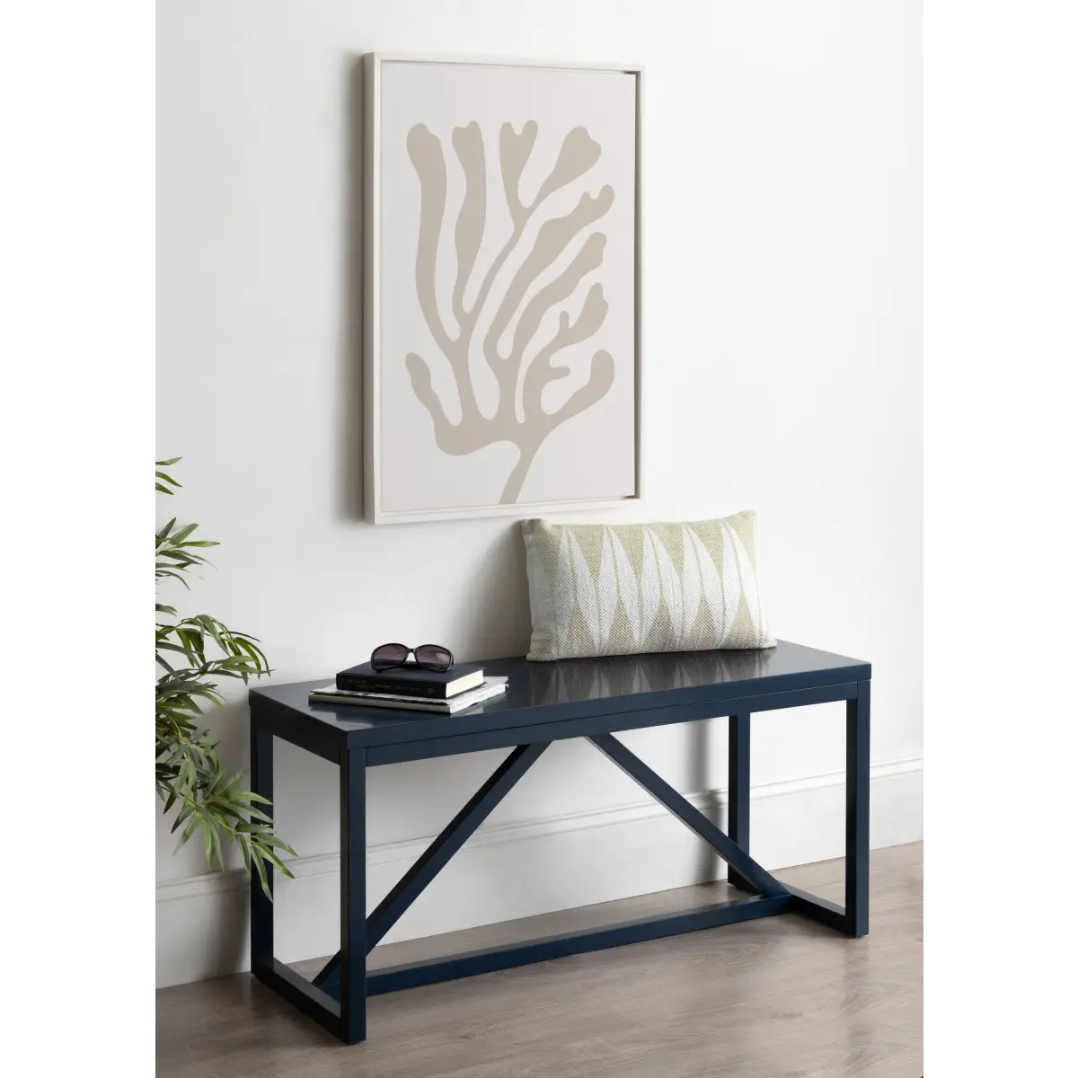 Framed Canvas Art - Abstract Coral Coastal Beige - kateandlaurel