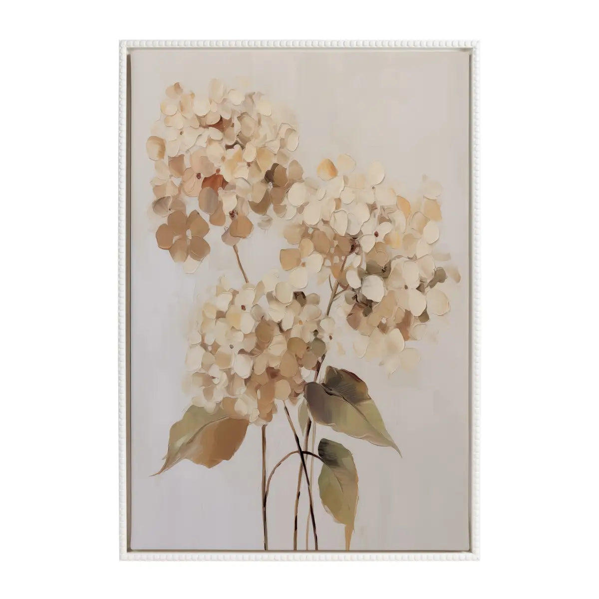 Soft Hydrangeas Framed Canvas - kateandlaurel