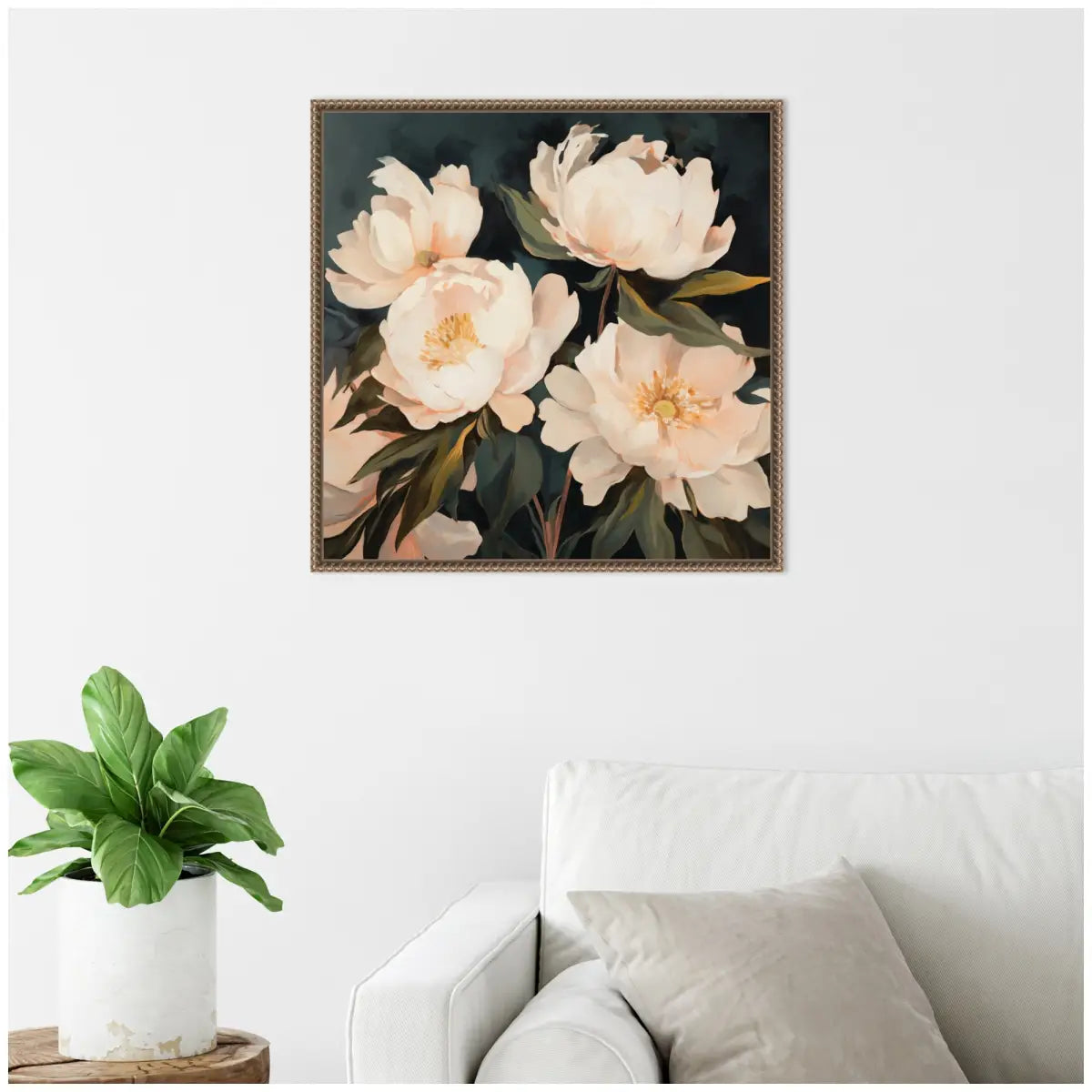 Framed Canvas Art - Floral Bouquets 2 - kateandlaurel