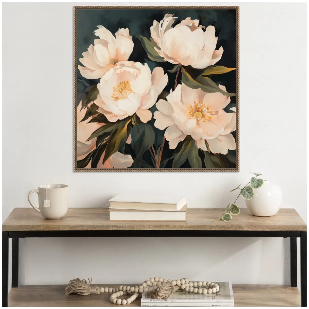 Framed Canvas Art - Floral Bouquets 2 - kateandlaurel