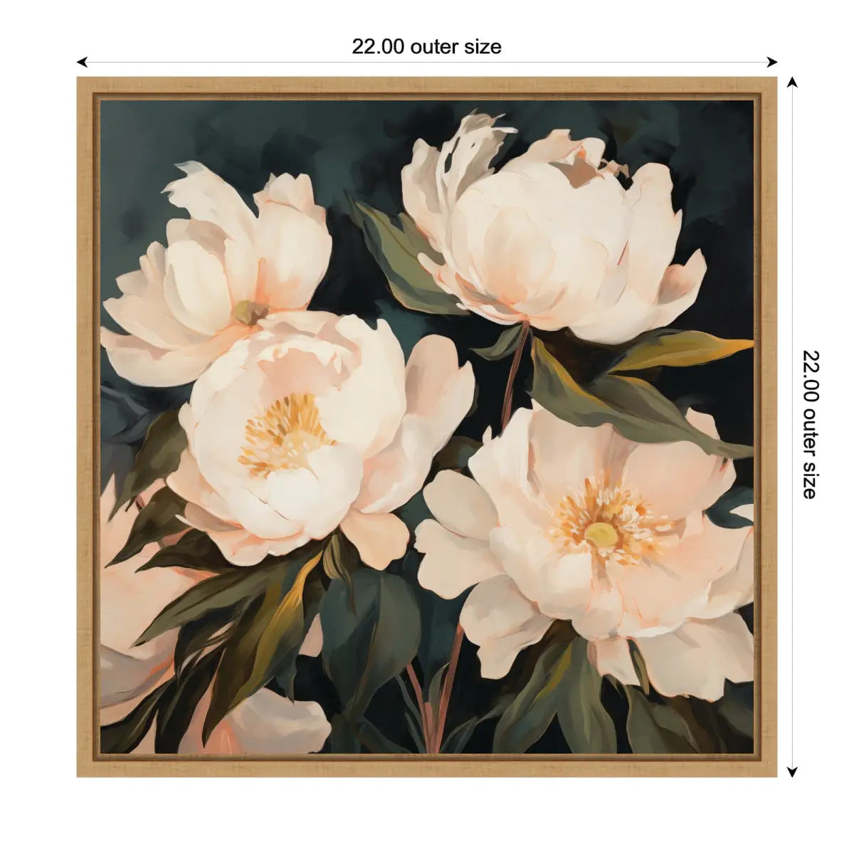 Framed Canvas Art - Floral Bouquets 2 - kateandlaurel
