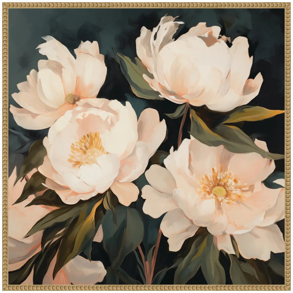 Framed Canvas Art - Floral Bouquets 2 - kateandlaurel