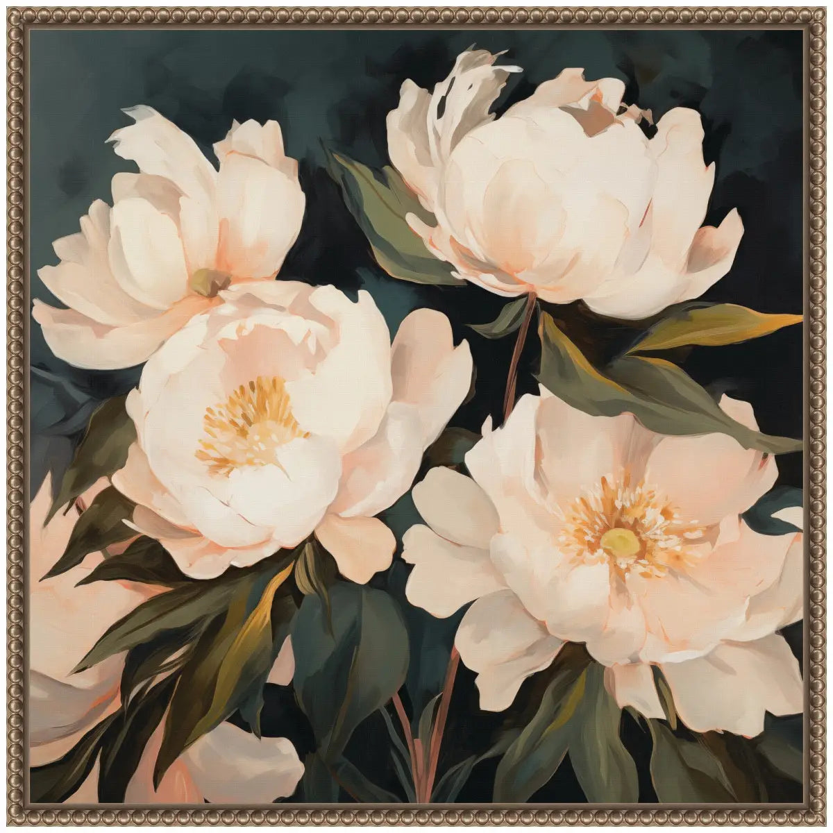 Framed Canvas Art - Floral Bouquets 2 - kateandlaurel