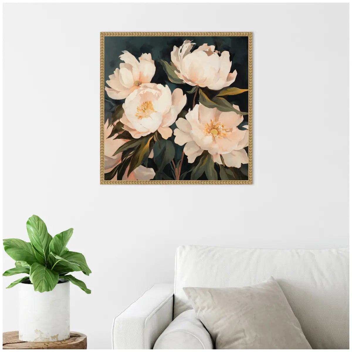 Framed Canvas Art - Floral Bouquets 2 - kateandlaurel