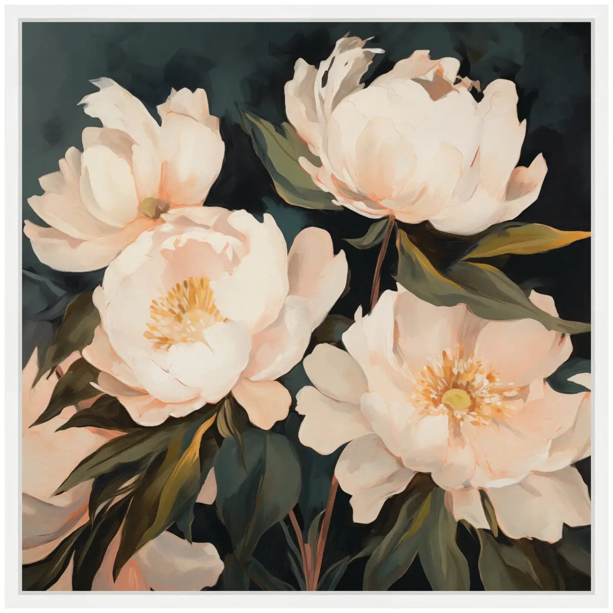 Framed Canvas Art - Floral Bouquets 2 - kateandlaurel