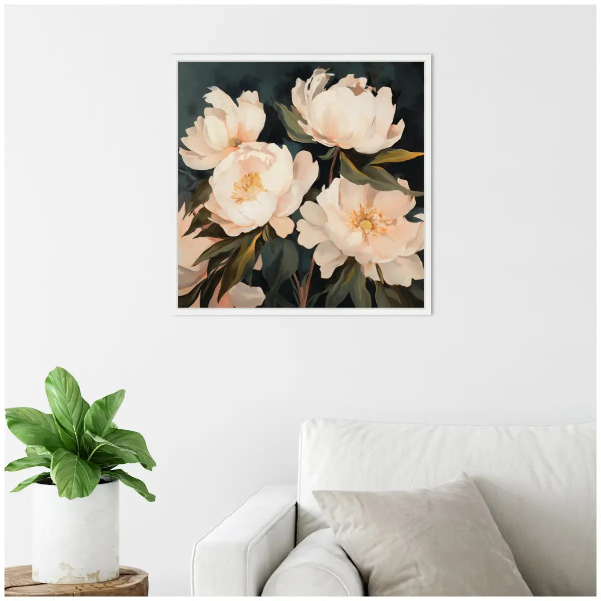 Framed Canvas Art - Floral Bouquets 2 - kateandlaurel