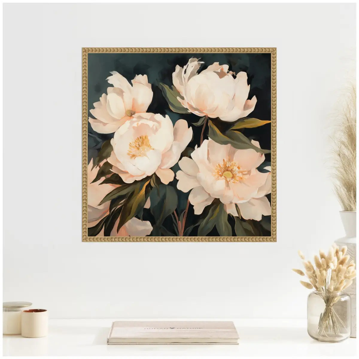 Framed Canvas Art - Floral Bouquets 2 - kateandlaurel