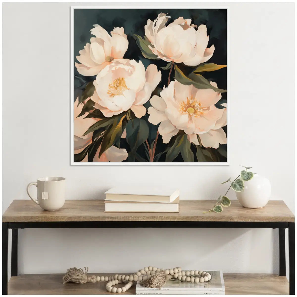 Framed Canvas Art - Floral Bouquets 2 - kateandlaurel