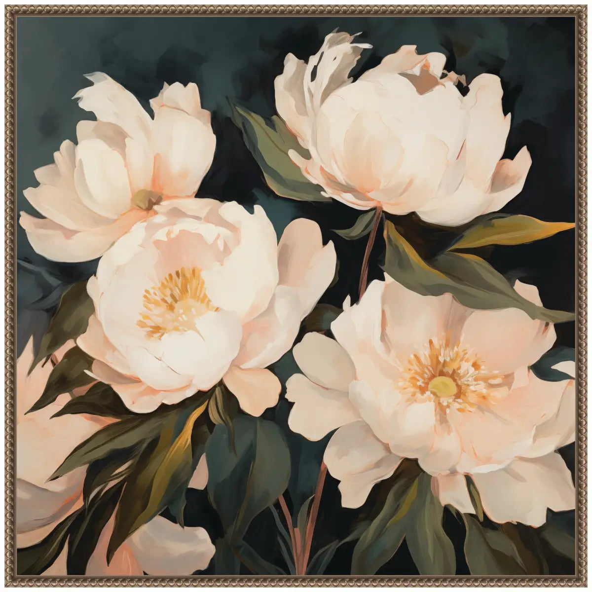 Framed Canvas Art - Floral Bouquets 2 - kateandlaurel