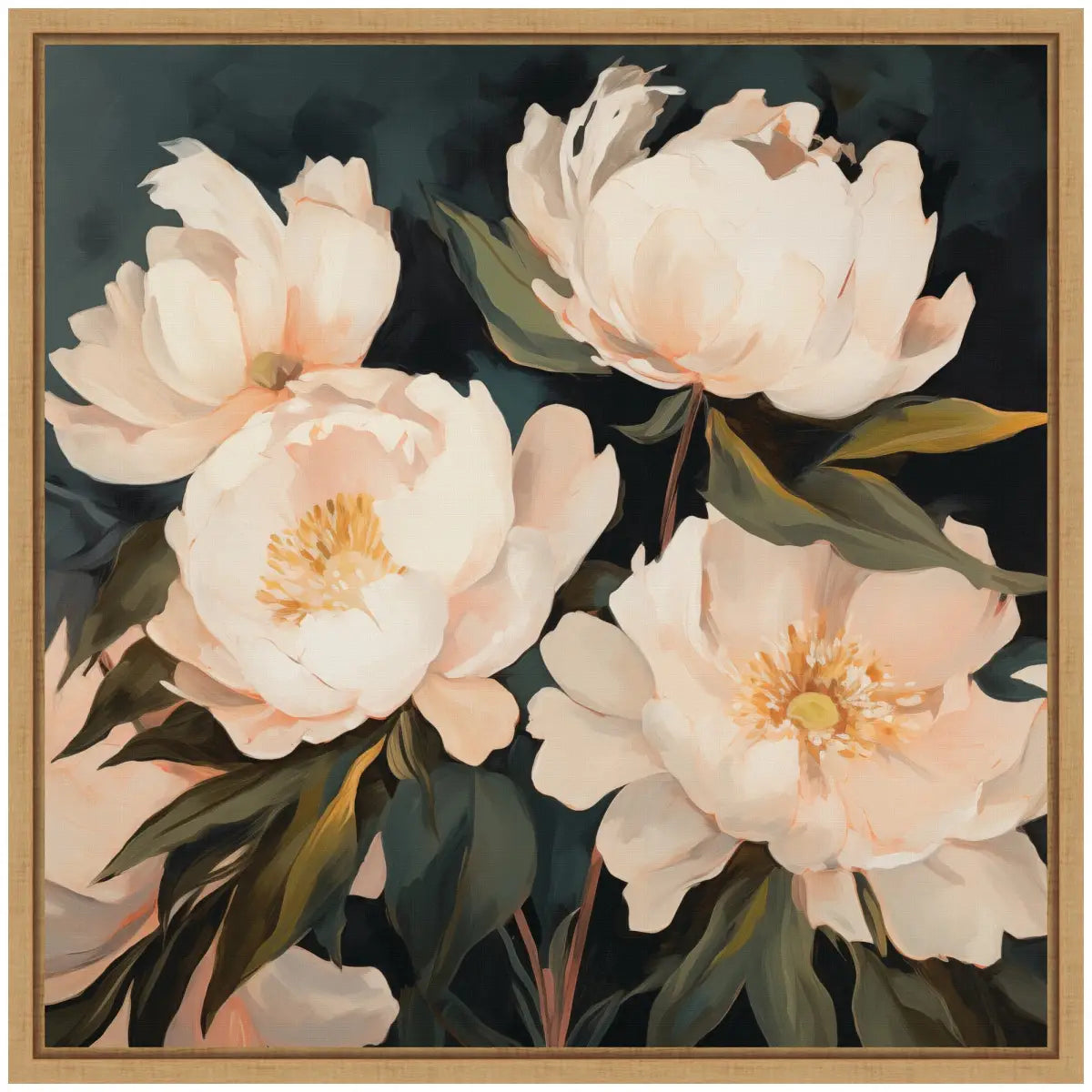 Framed Canvas Art - Floral Bouquets 2 - kateandlaurel