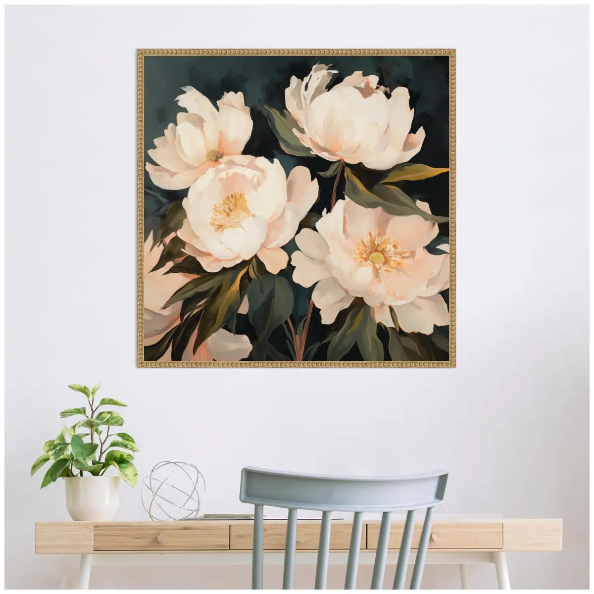 Framed Canvas Art - Floral Bouquets 2 - kateandlaurel