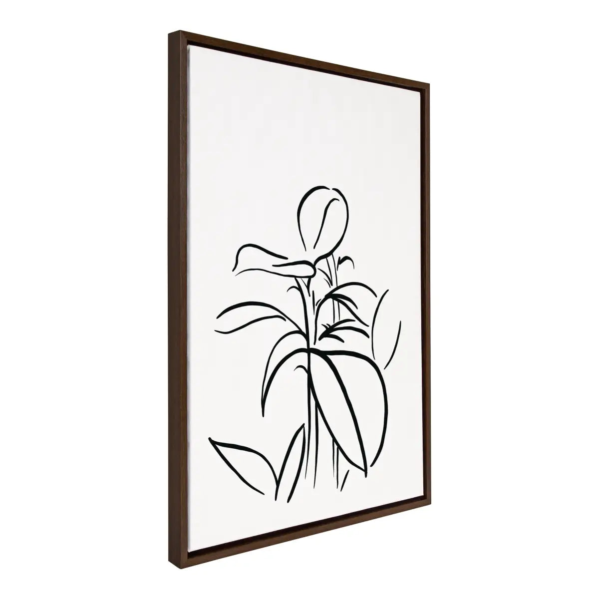 Framed Canvas - Botanical Sketch Print No 1 - kateandlaurel