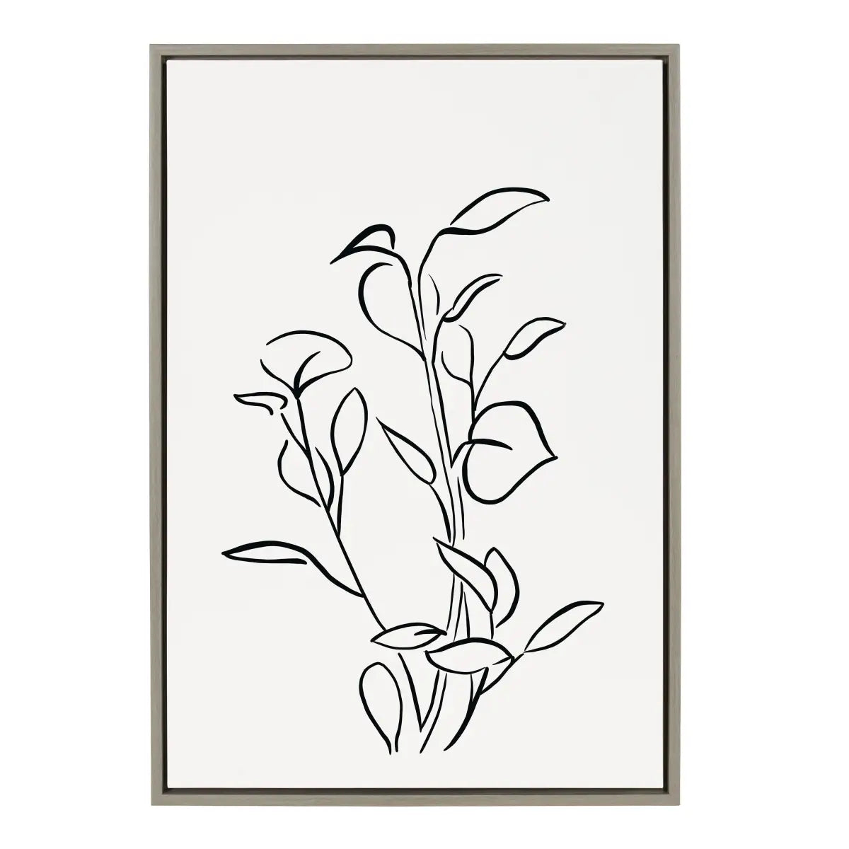 Botanical Sketch Print No 2 Framed Canvas - kateandlaurel