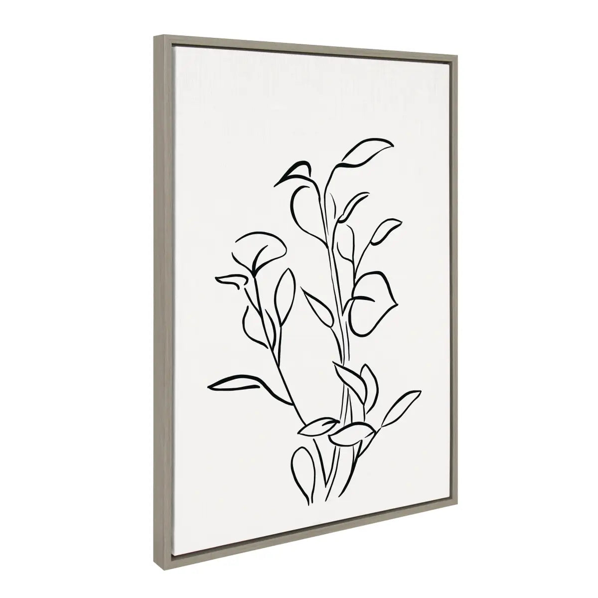 Botanical Sketch Print No 2 Framed Canvas - kateandlaurel