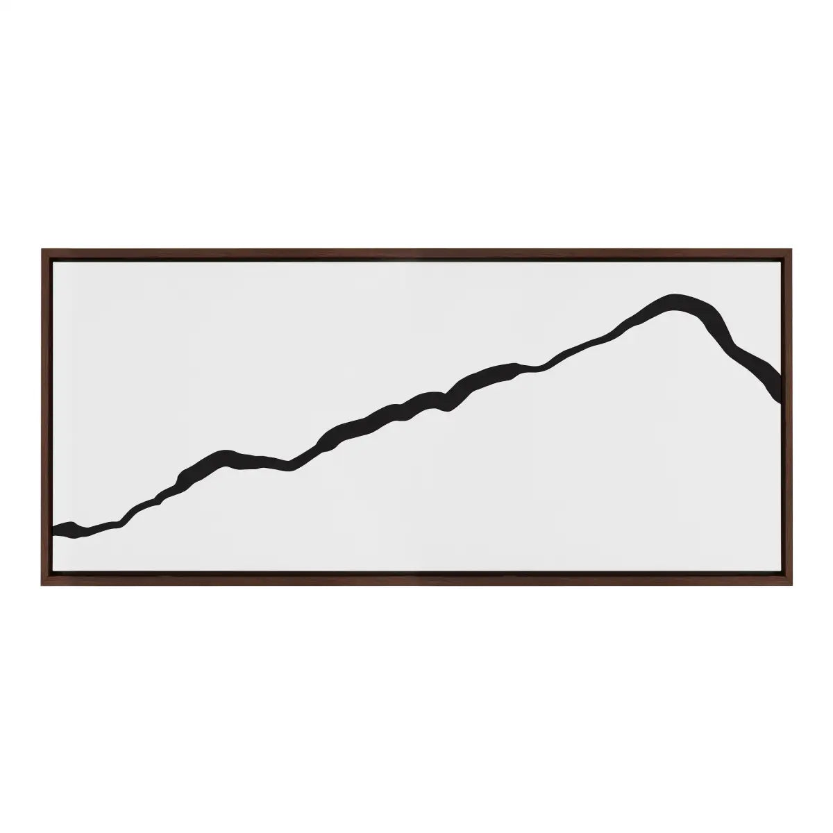 Framed Canvas Art - Minimalist Mountain Landscape Framed Canvas - kateandlaurel