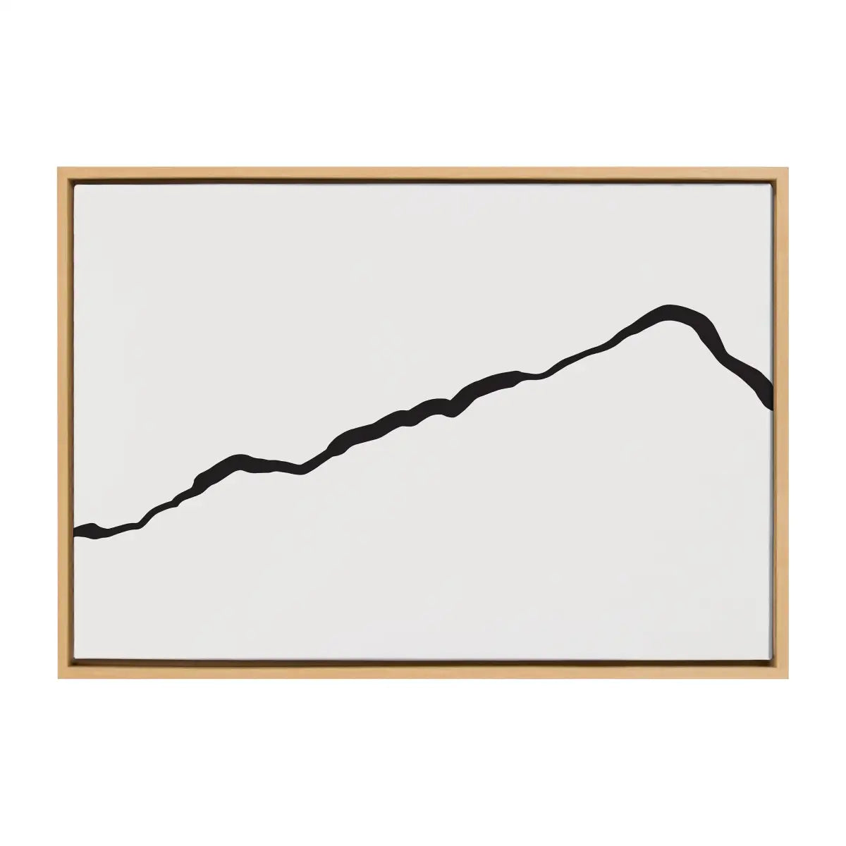 Framed Canvas Art - Minimalist Mountain Landscape Framed Canvas - kateandlaurel