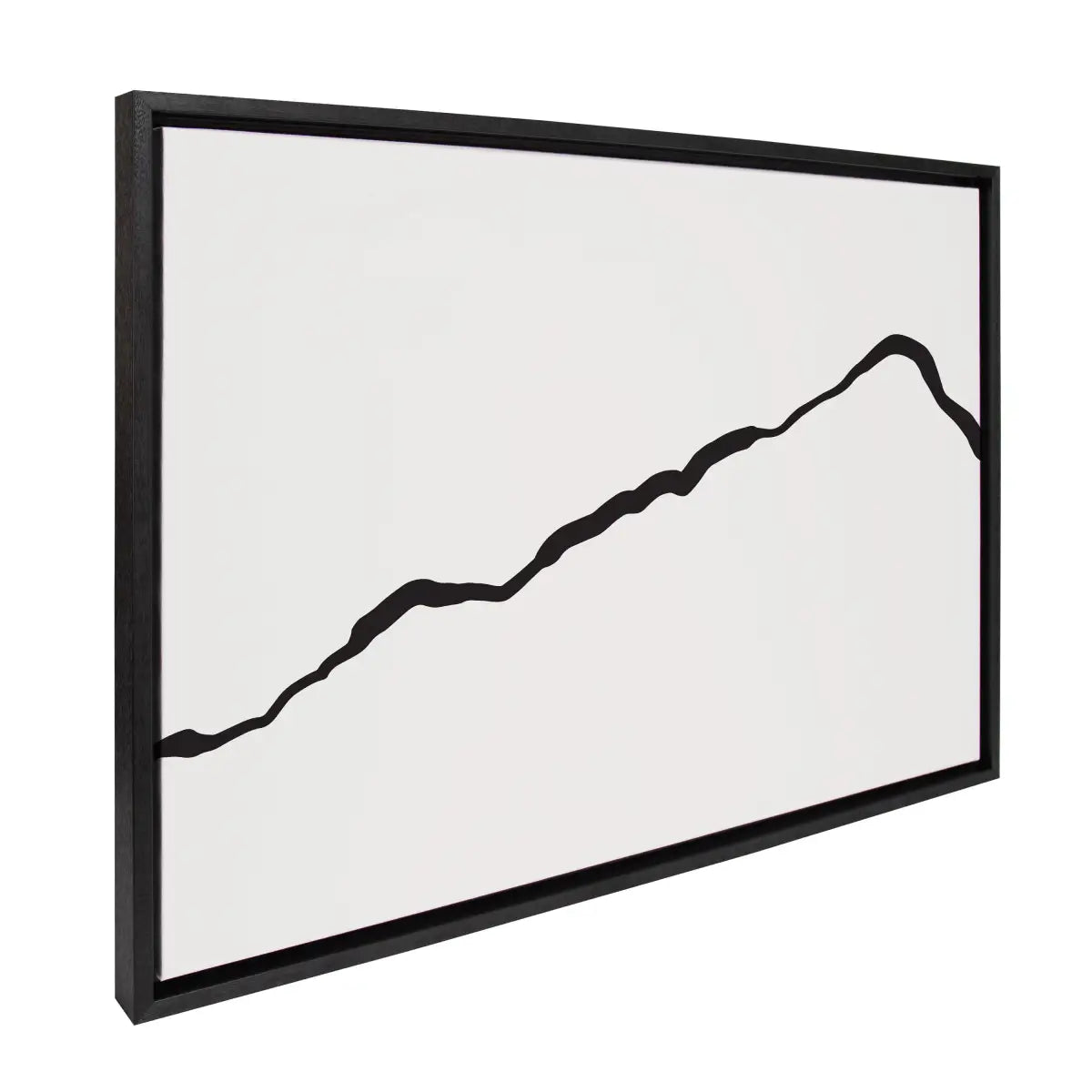 Framed Canvas Art - Minimalist Mountain Landscape Framed Canvas - kateandlaurel