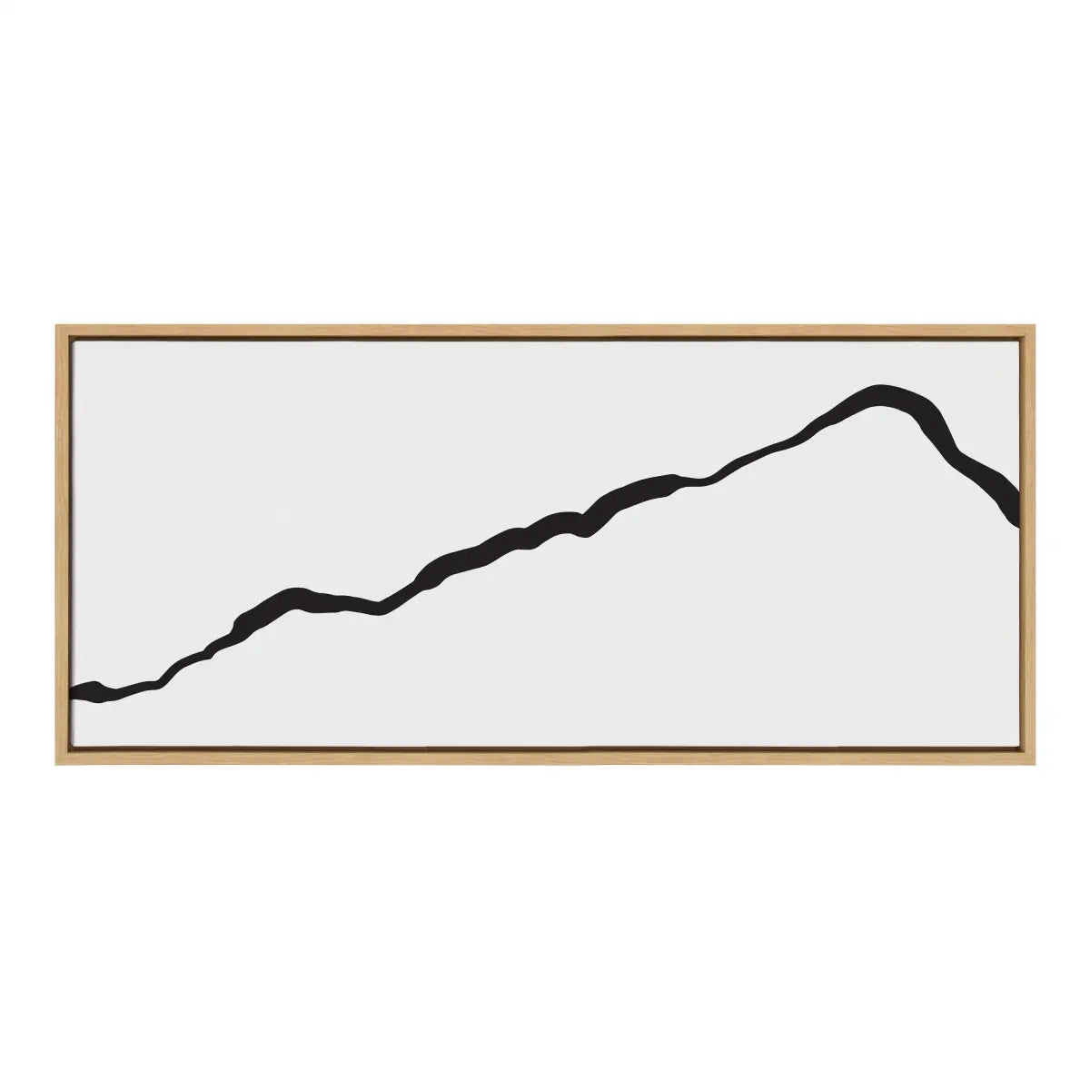 Framed Canvas Art - Minimalist Mountain Landscape Framed Canvas - kateandlaurel