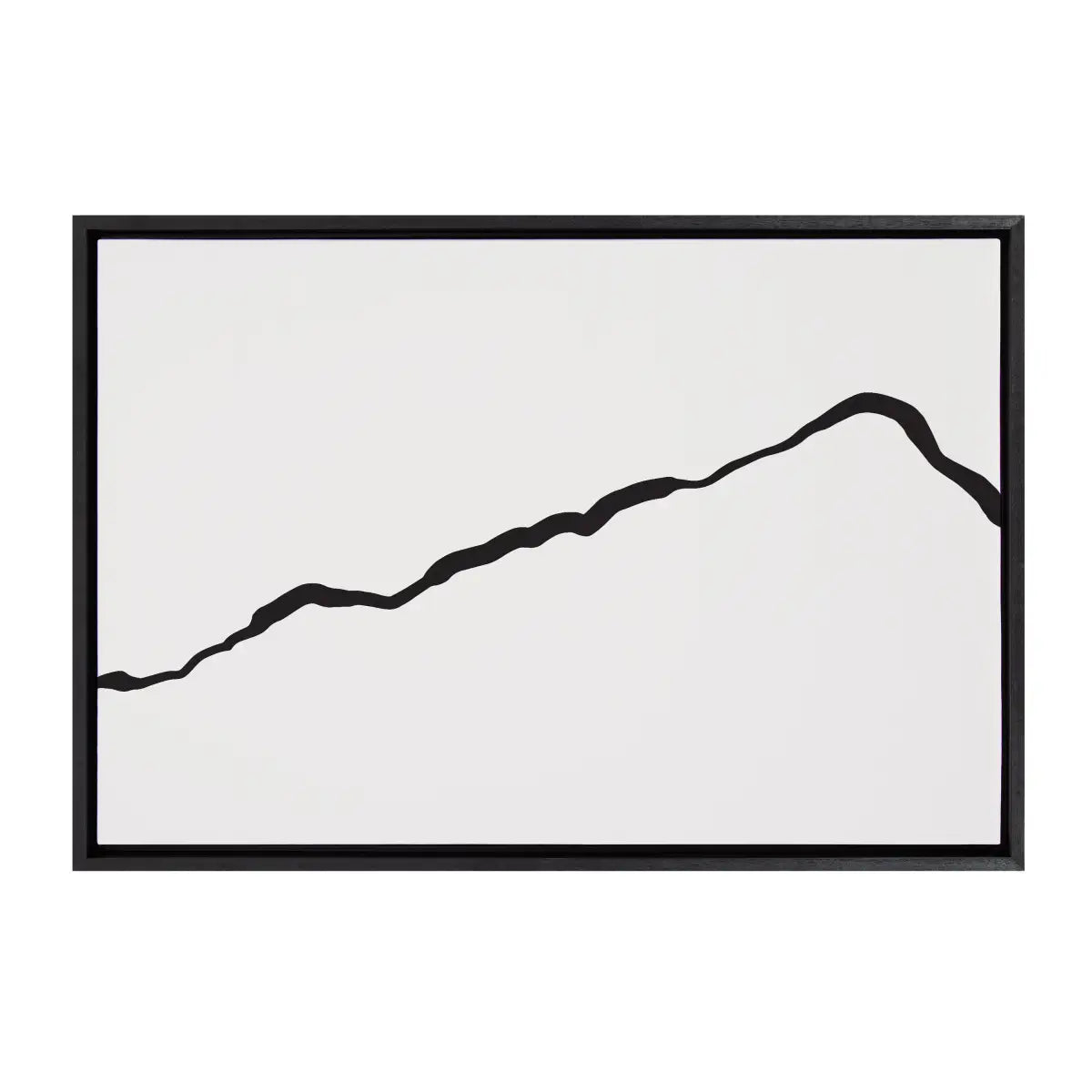 Framed Canvas Art - Minimalist Mountain Landscape Framed Canvas - kateandlaurel