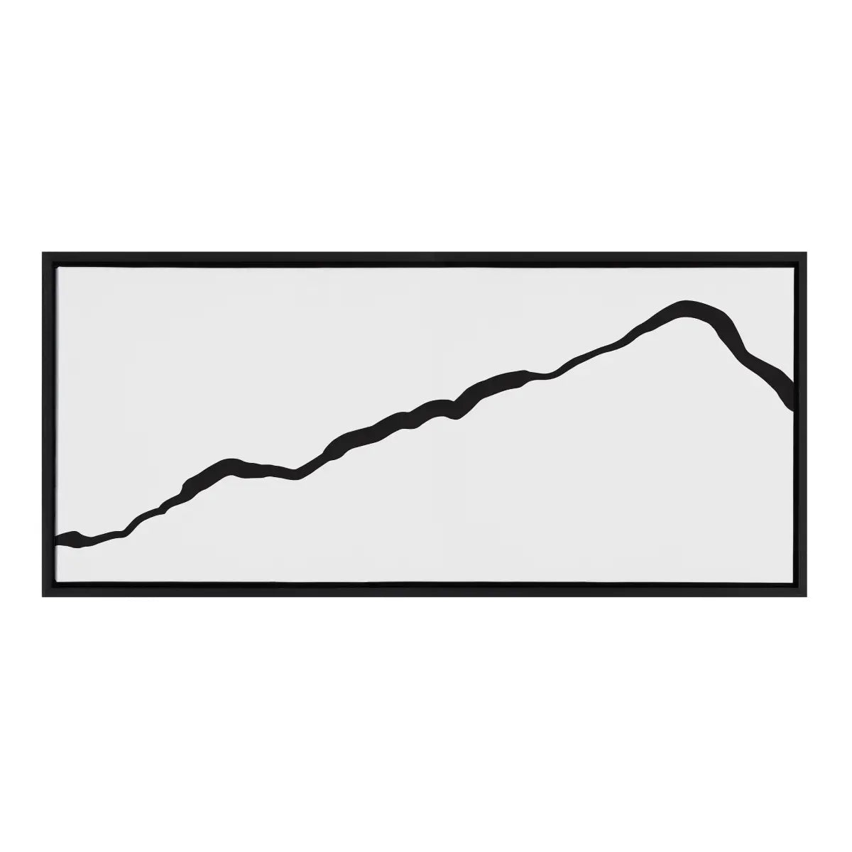 Framed Canvas Art - Minimalist Mountain Landscape Framed Canvas - kateandlaurel