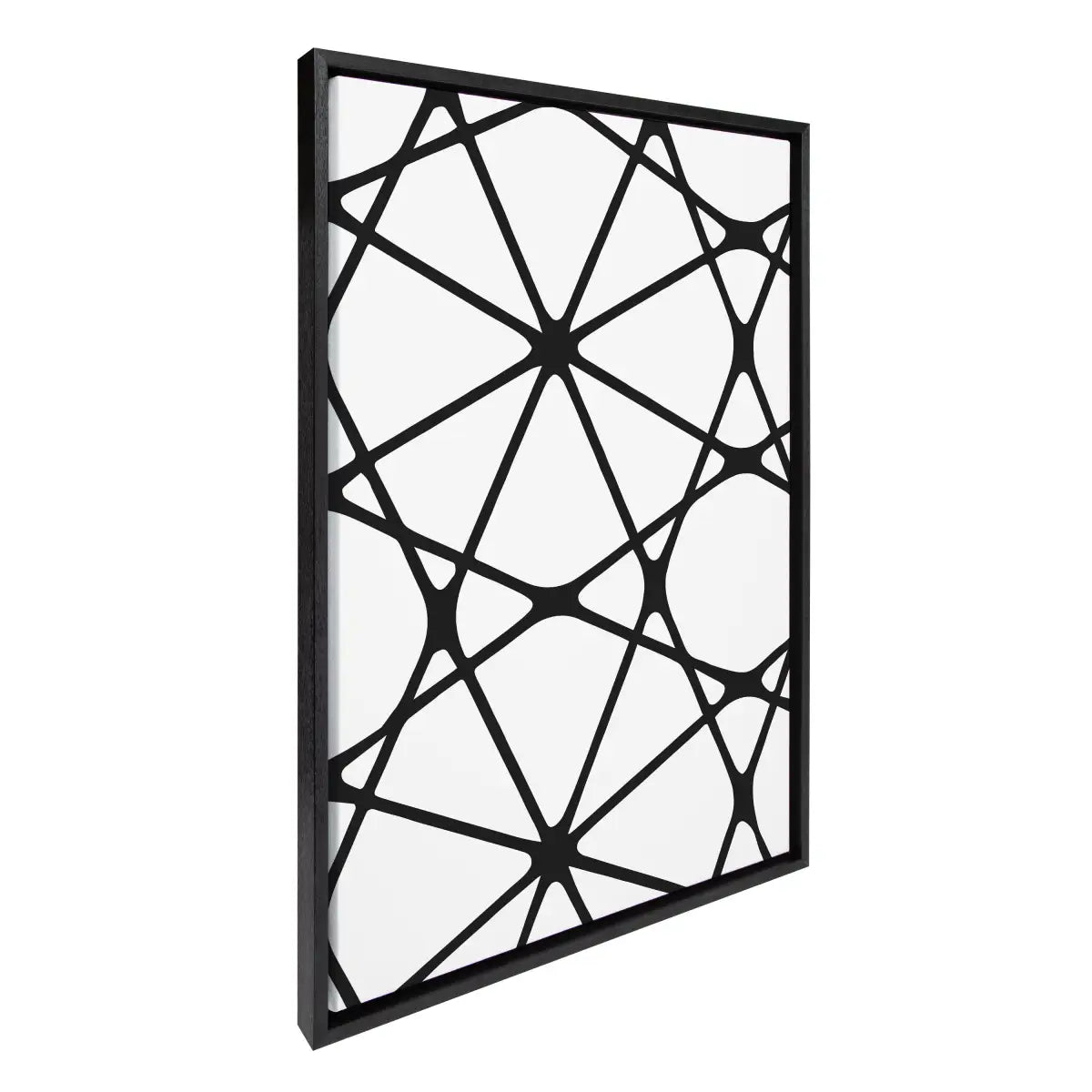 Framed Canvas - Elevated Modern Black and White Minimalist Pattern No 1 2 and 3 - kateandlaurel