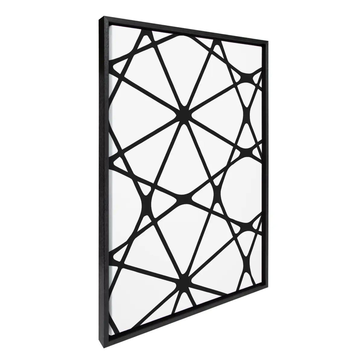 Framed Canvas - Elevated Modern Black and White Minimalist Pattern No 1 2 and 3 - kateandlaurel