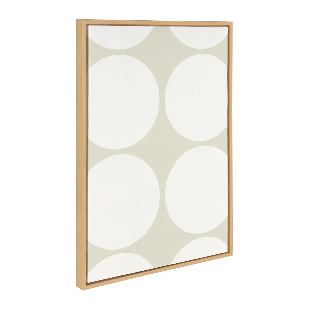 Elevated Modern Neutral Dots and Stained Glass Framed Canvas - 3 pc Set - kateandlaurel