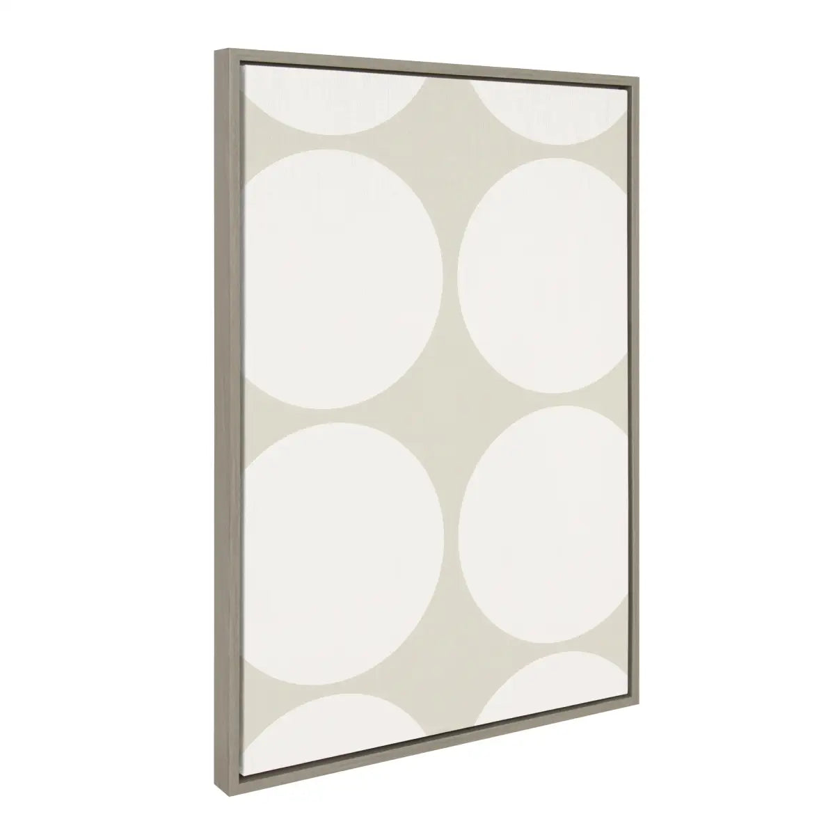 Elevated Modern Neutral Dots and Stained Glass Framed Canvas - 3 pc Set - kateandlaurel