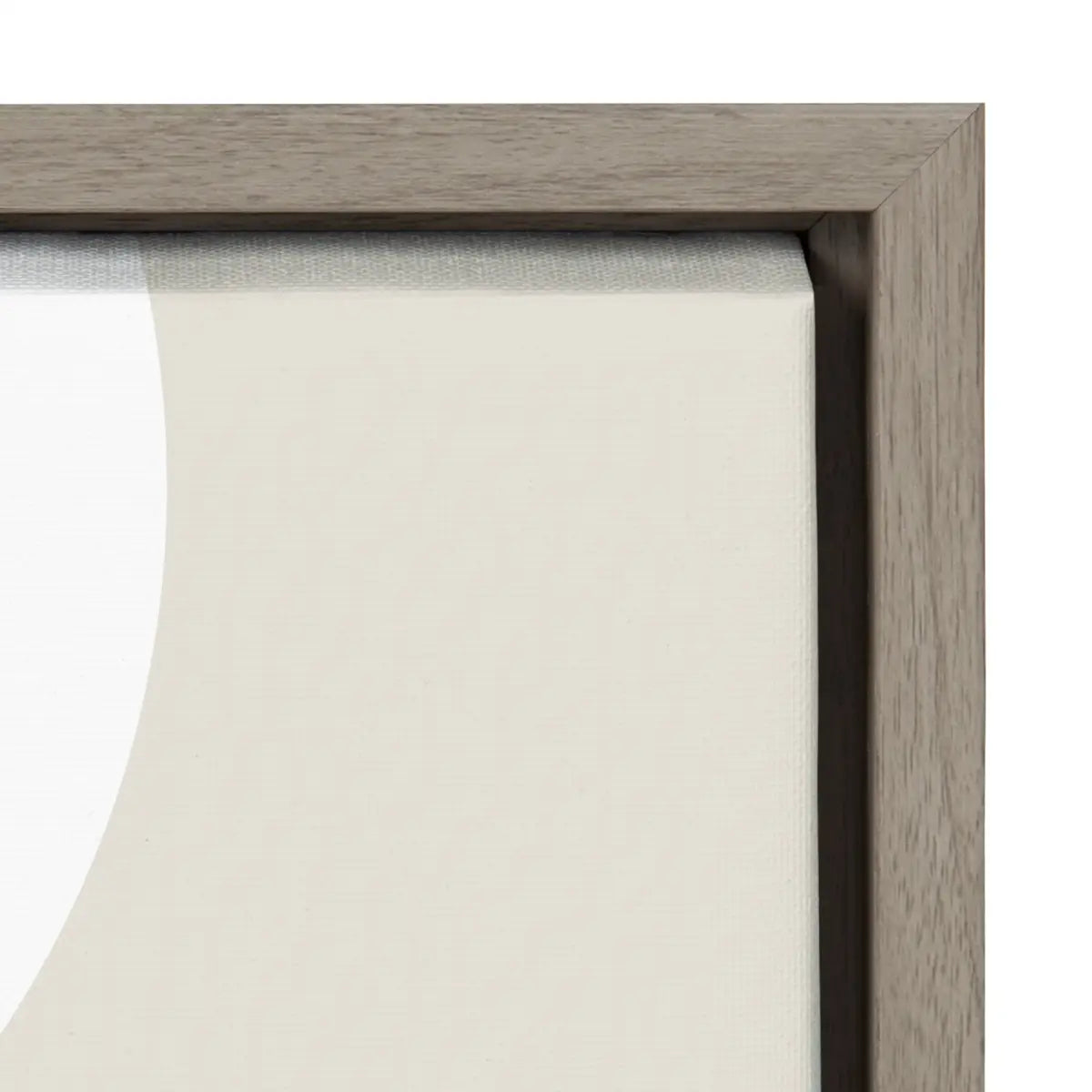 Full Moon over the Mountain Top Framed Canvas - Gray - kateandlaurel