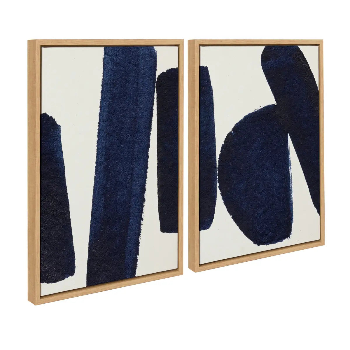 Canvas Art Print Set of 2 - Japandi 26 - Natural / 2 Piece Set 18x24 - kateandlaurel