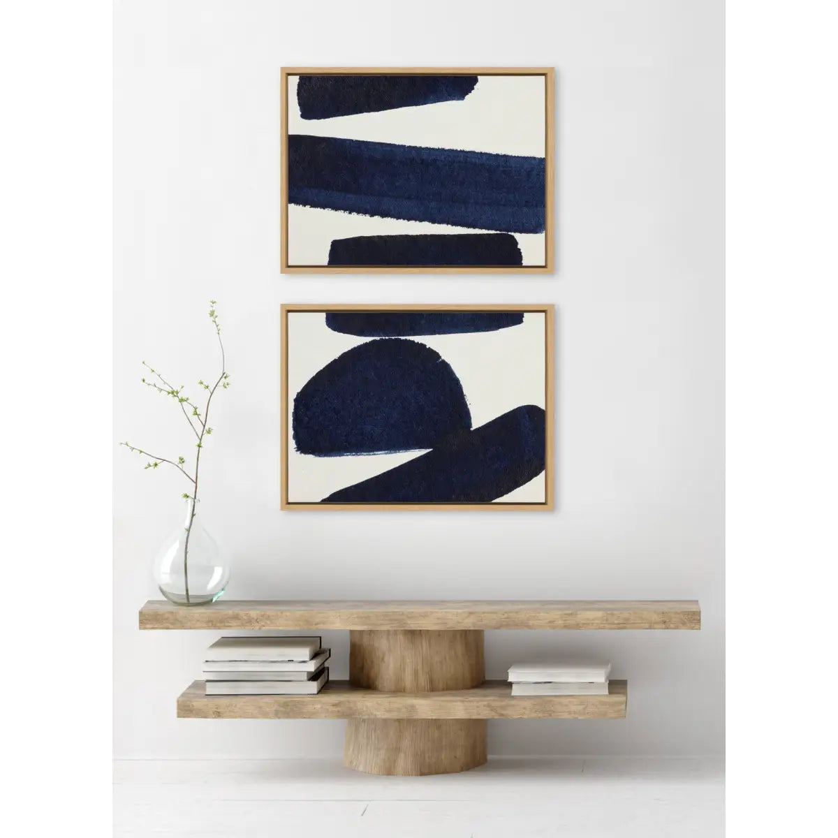 Canvas Art Print Set of 2 - Japandi 26 - Natural / 2 Piece Set 18x24 - kateandlaurel