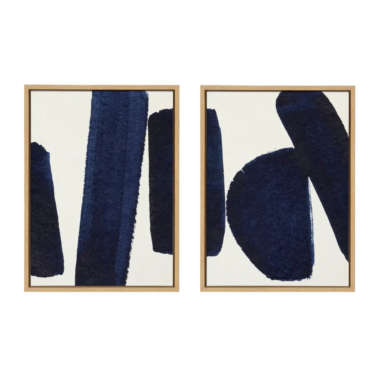 Canvas Art Print Set of 2 - Japandi 26 - Natural / 2 Piece Set 18x24 - kateandlaurel