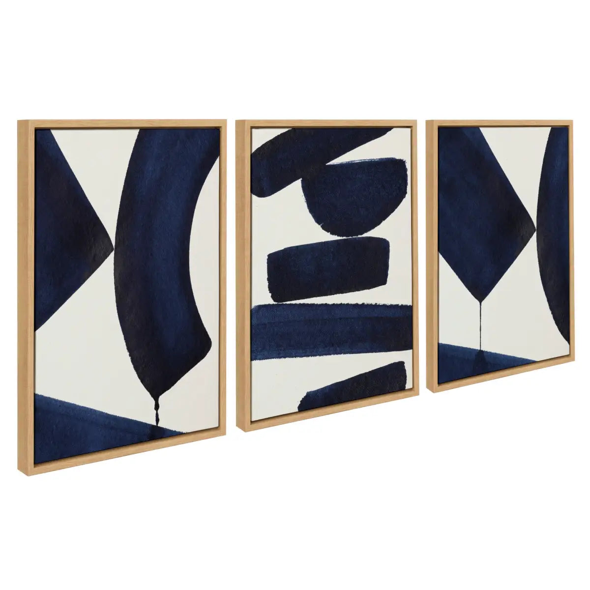 Canvas Art Print Set of 3 - Japandi 3 Japandi 26 and Japandi 4 - Natural / 3 Piece 18x24 - kateandlaurel