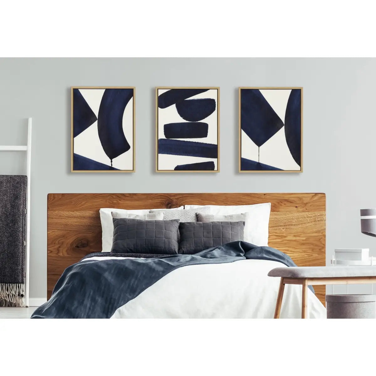 Canvas Art Print Set of 3 - Japandi 3 Japandi 26 and Japandi 4 - Natural / 3 Piece 18x24 - kateandlaurel