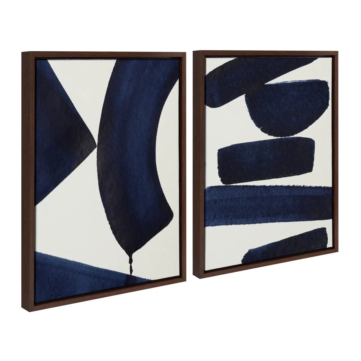 Canvas Art Print Set of 2 - Japandi 3 and Japandi 26 - Sylvie Walnut - kateandlaurel