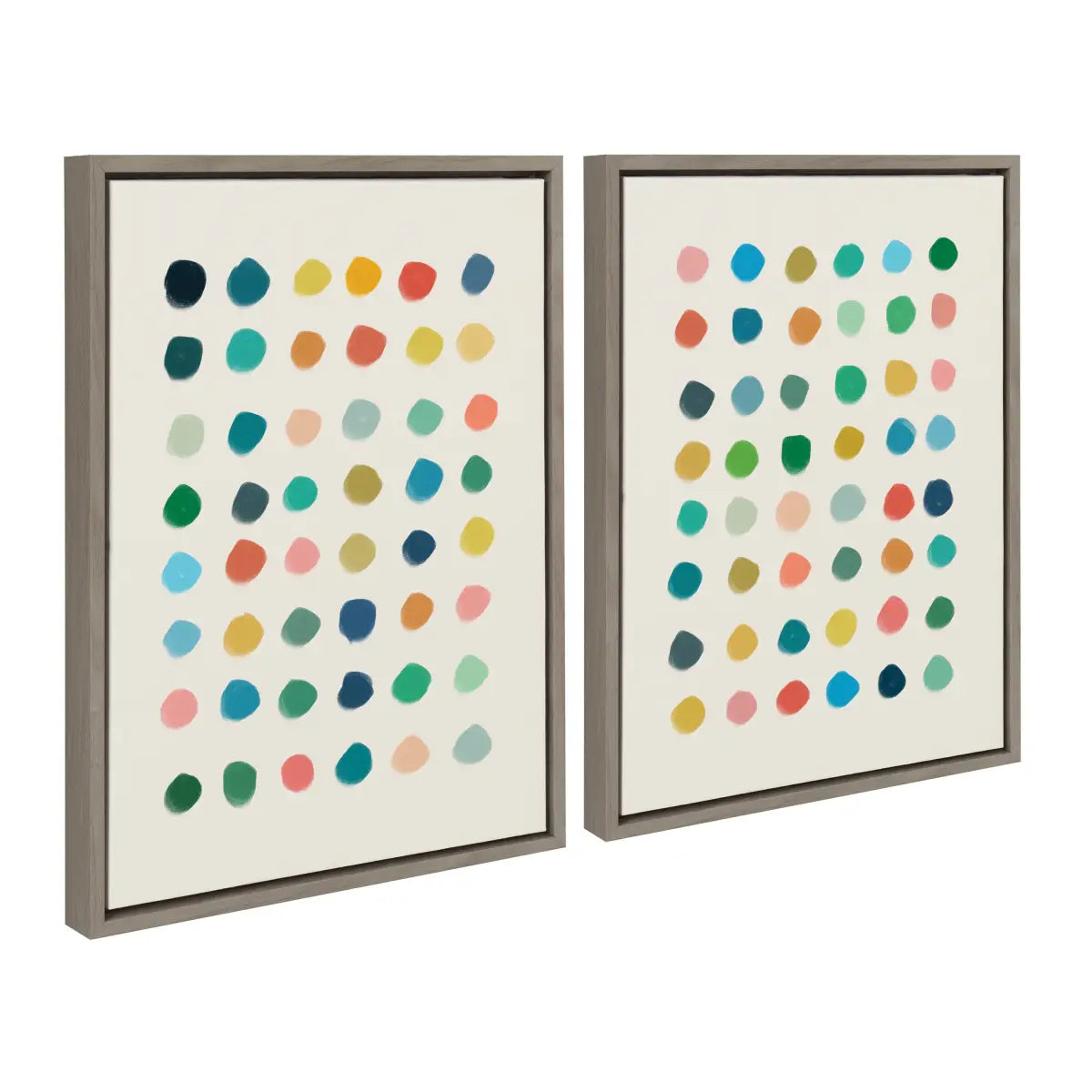 Canvas Art Print Set of 2 - Meditation 1 and 2 - Gray / 2 Piece Set 18x24 - kateandlaurel