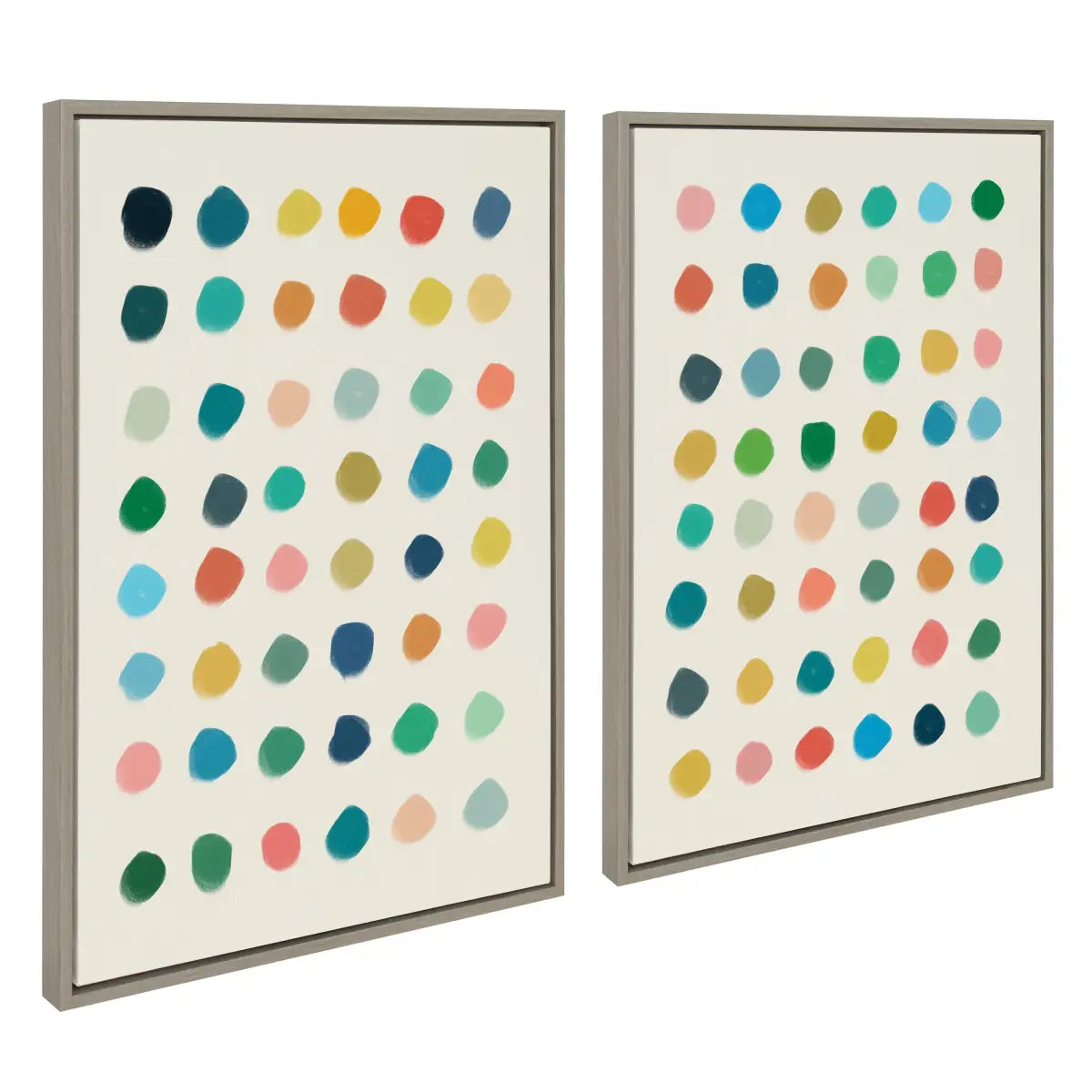 Canvas Art Print Set of 2 - Meditation 1 and 2 - Gray / 2 Piece Set 23x33 - kateandlaurel