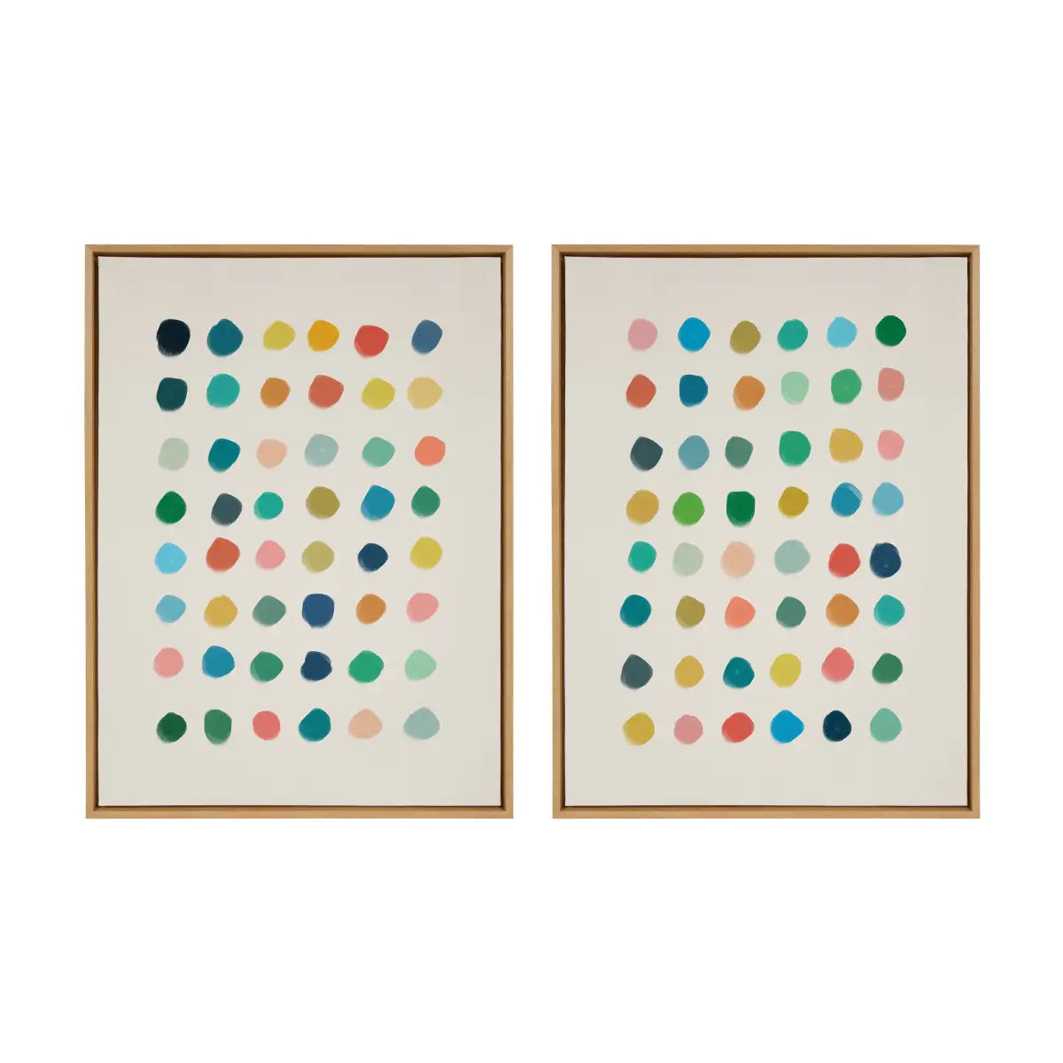 Canvas Art Print Set of 2 - Meditation 1 and 2 - Natural / 2 Piece Set 28x38 - kateandlaurel