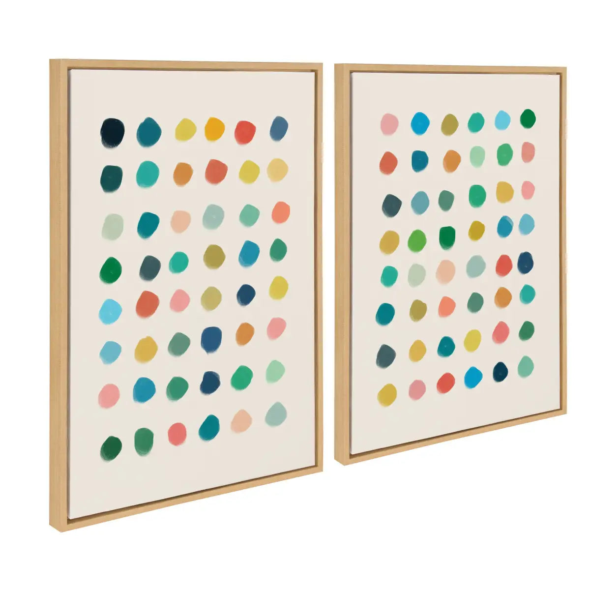 Canvas Art Print Set of 2 - Meditation 1 and 2 - Natural / 2 Piece Set 23x33 - kateandlaurel