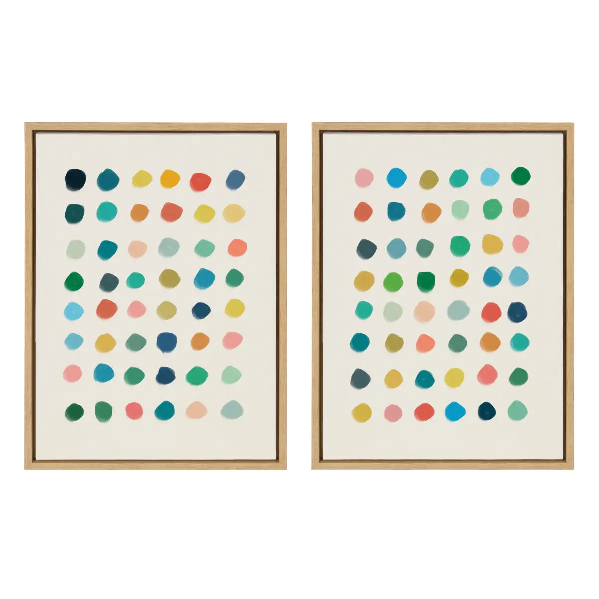 Canvas Art Print Set of 2 - Meditation 1 and 2 - Natural / 2 Piece 18x24 - kateandlaurel