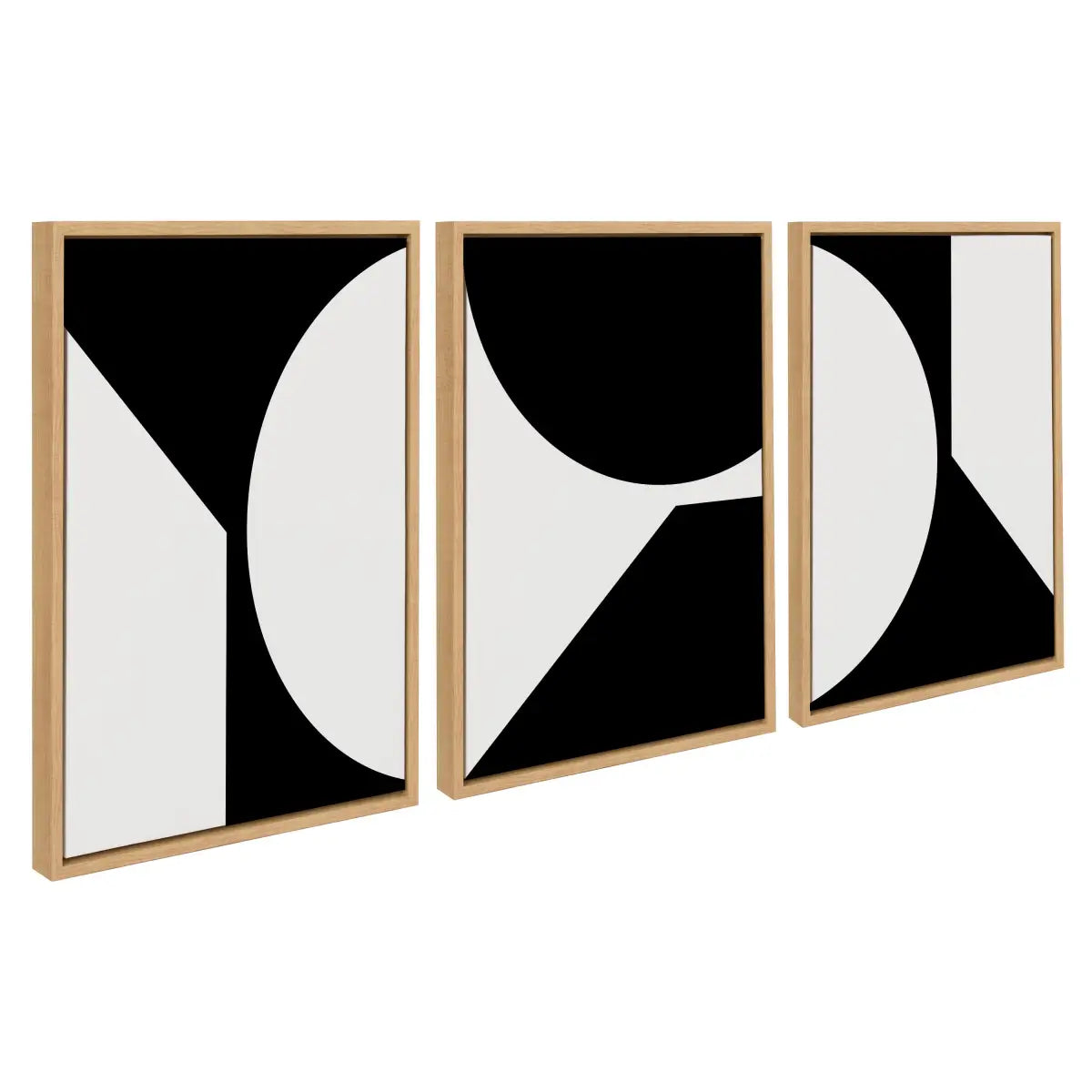 Minimal Max Mod Set Framed Canvas - Natural - kateandlaurel