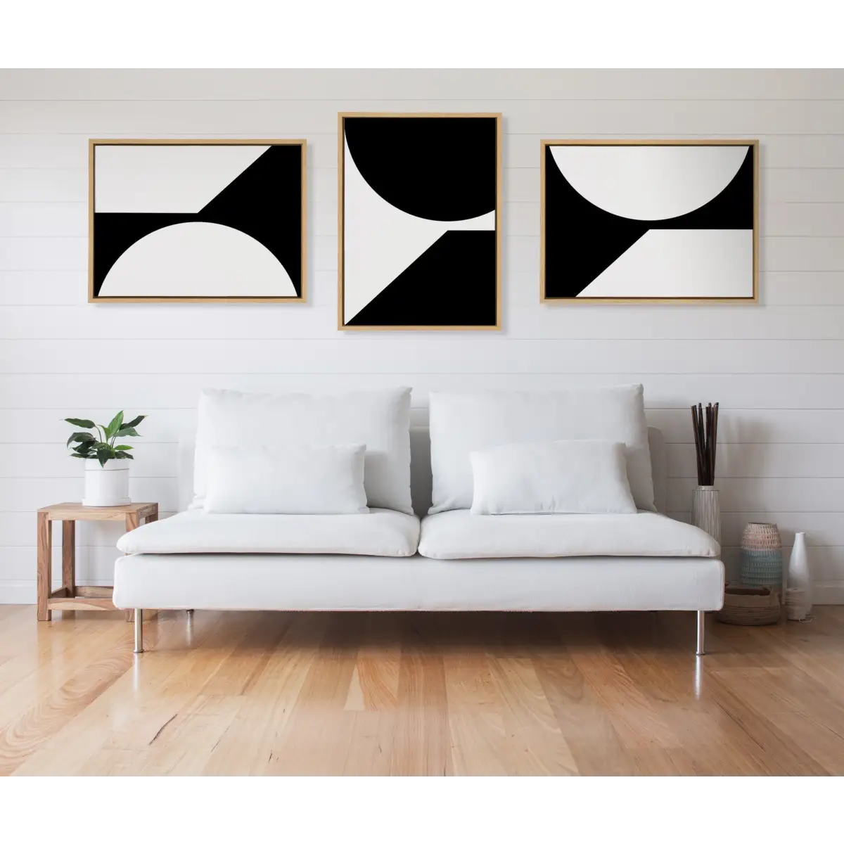Minimal Max Mod Set Framed Canvas - kateandlaurel
