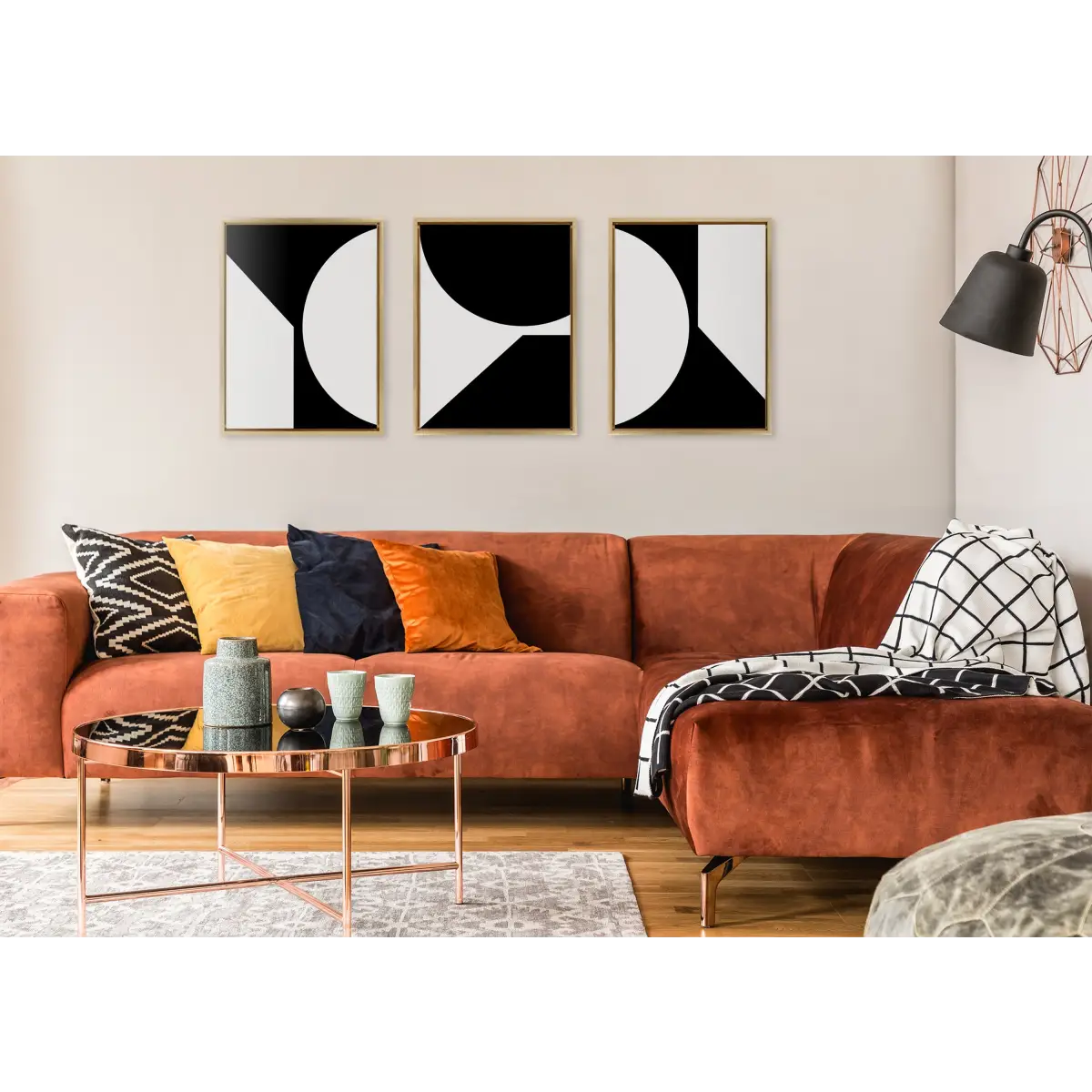 Minimal Max Mod Set Framed Canvas - kateandlaurel